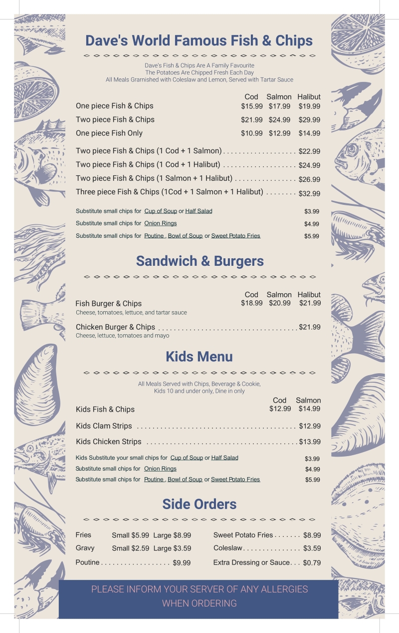 Mains Menu